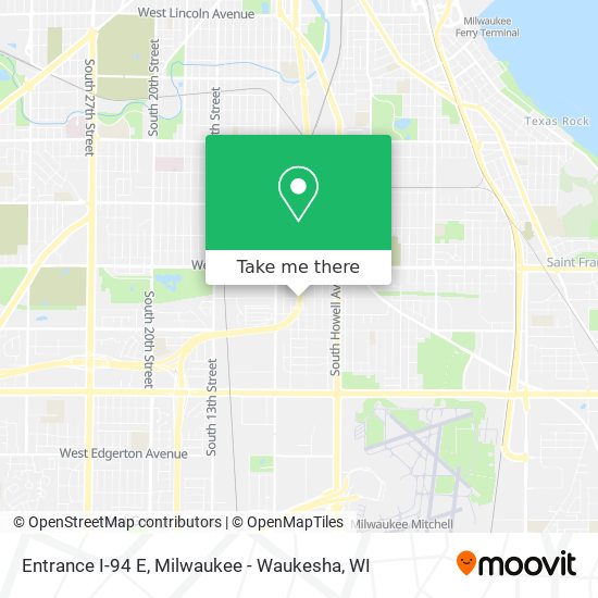 Mapa de Entrance I-94 E