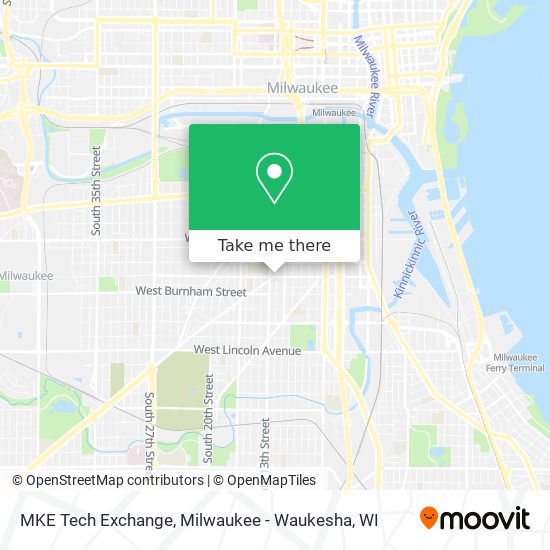 Mapa de MKE Tech Exchange