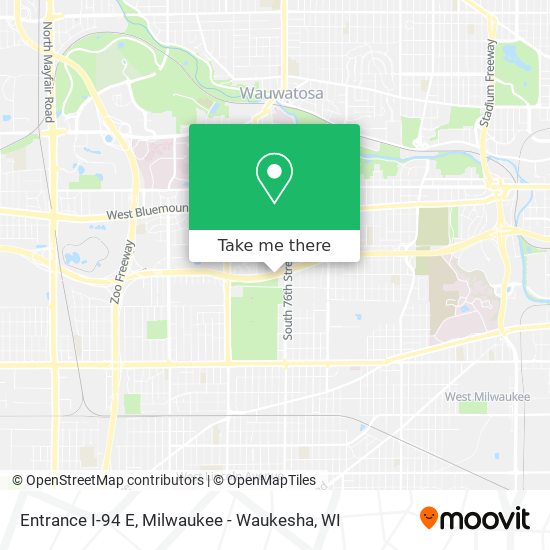 Mapa de Entrance I-94 E