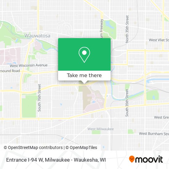 Mapa de Entrance I-94 W