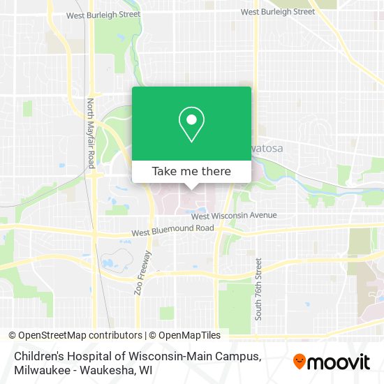 Children's Hospital of Wisconsin-Main Campus map