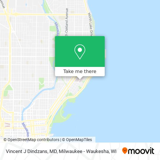 Vincent J Dindzans, MD map