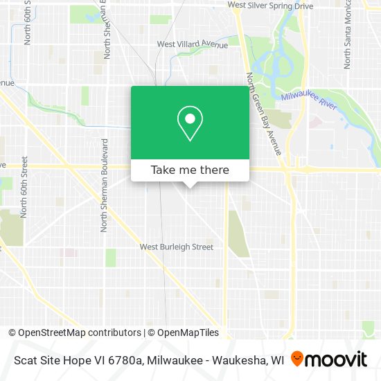 Scat Site Hope VI 6780a map
