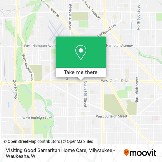 Visiting Good Samaritan Home Care map