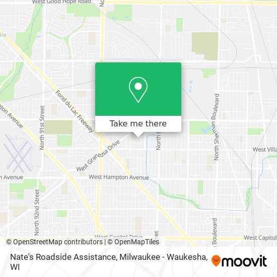 Mapa de Nate's Roadside Assistance