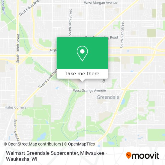 Mapa de Walmart Greendale Supercenter