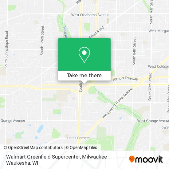 Mapa de Walmart Greenfield Supercenter