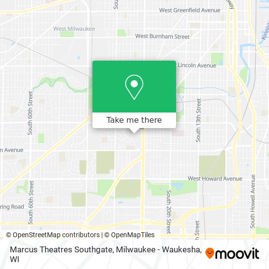 Mapa de Marcus Theatres Southgate