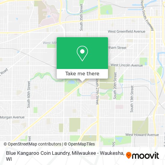 Mapa de Blue Kangaroo Coin Laundry