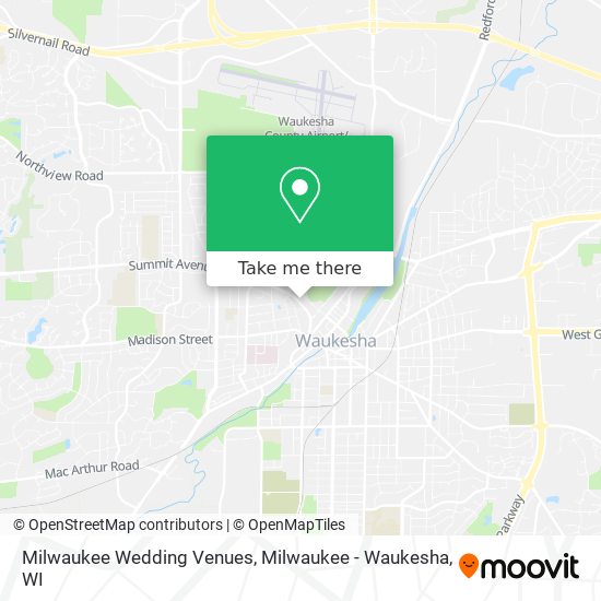 Milwaukee Wedding Venues map