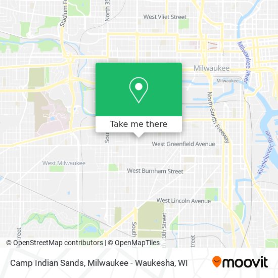 Camp Indian Sands map