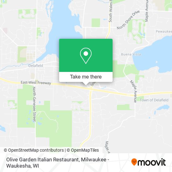 Mapa de Olive Garden Italian Restaurant