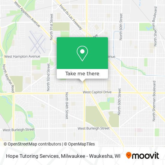 Mapa de Hope Tutoring Services