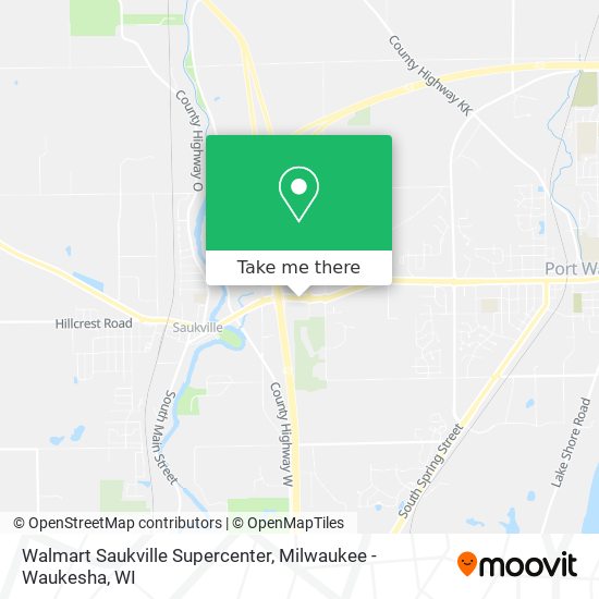 Mapa de Walmart Saukville Supercenter