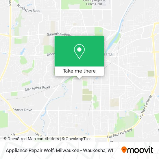 Mapa de Appliance Repair Wolf