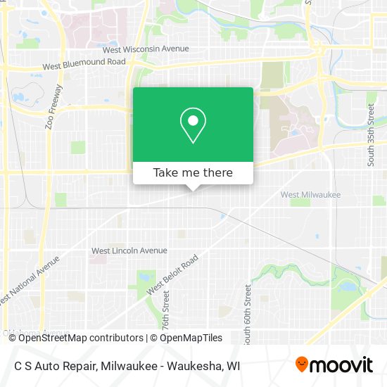 C S Auto Repair map