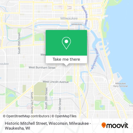 Mapa de Historic Mitchell Street, Wisconsin