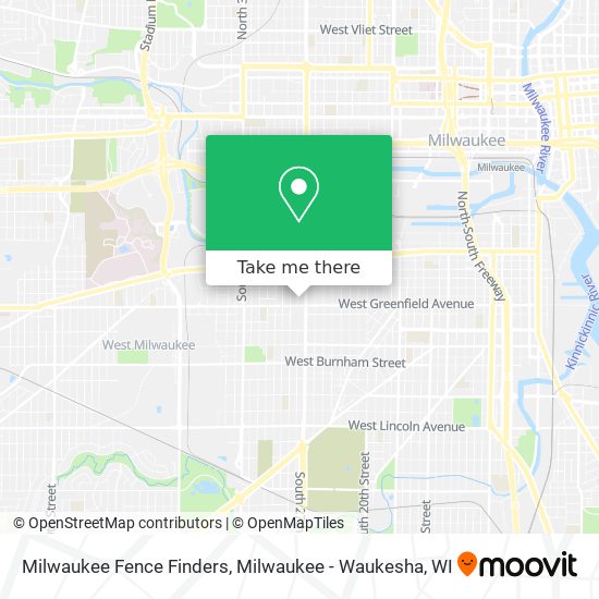 Mapa de Milwaukee Fence Finders