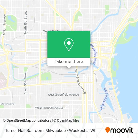 Mapa de Turner Hall Ballroom