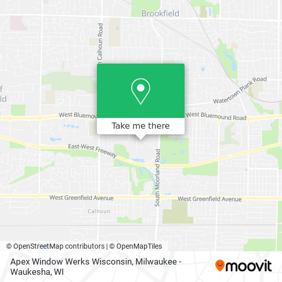 Mapa de Apex Window Werks Wisconsin