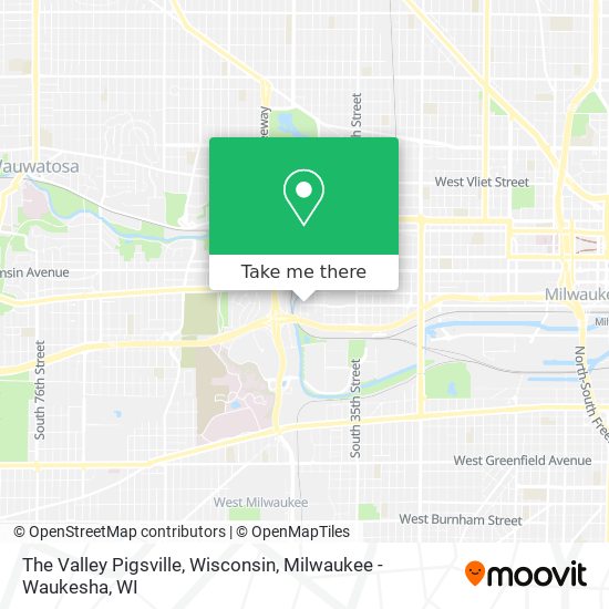 The Valley Pigsville, Wisconsin map