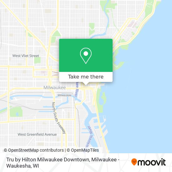 Tru by Hilton Milwaukee Downtown map