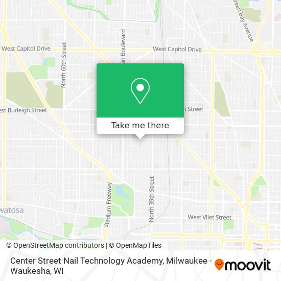 Mapa de Center Street Nail Technology Academy