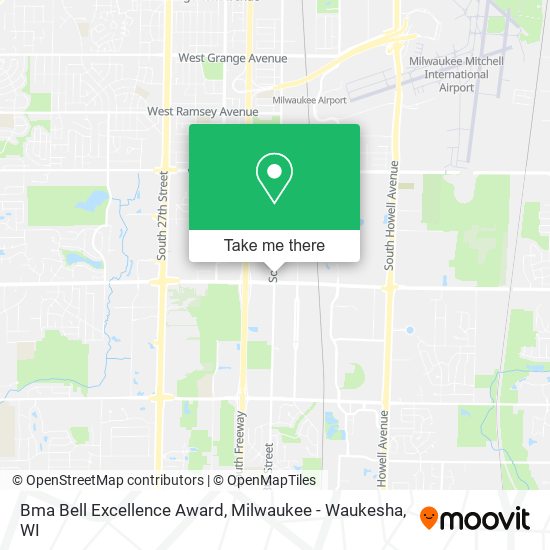 Mapa de Bma Bell Excellence Award