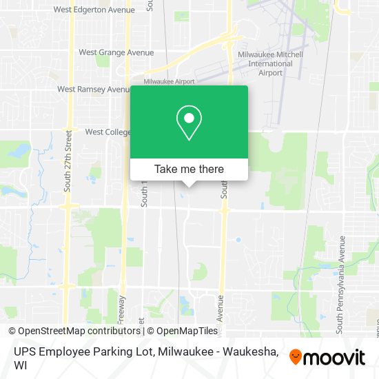 UPS Employee Parking Lot map