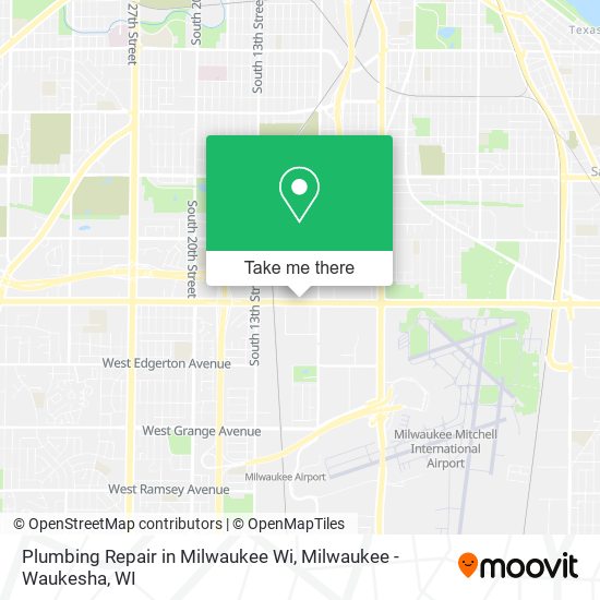 Mapa de Plumbing Repair in Milwaukee Wi