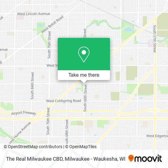 Mapa de The Real Milwaukee CBD