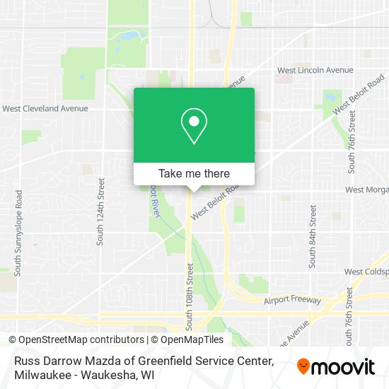 Mapa de Russ Darrow Mazda of Greenfield Service Center