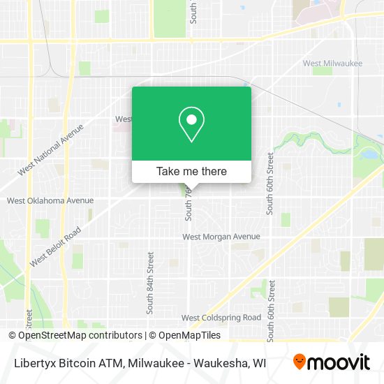 Mapa de Libertyx Bitcoin ATM