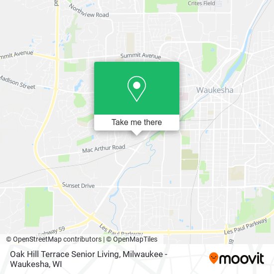 Mapa de Oak Hill Terrace Senior Living