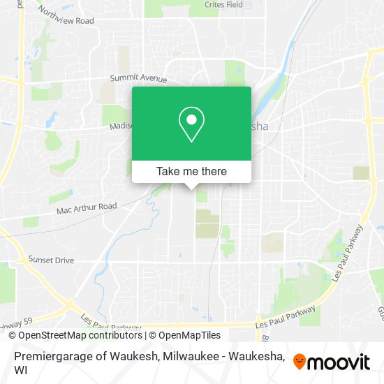 Mapa de Premiergarage of Waukesh