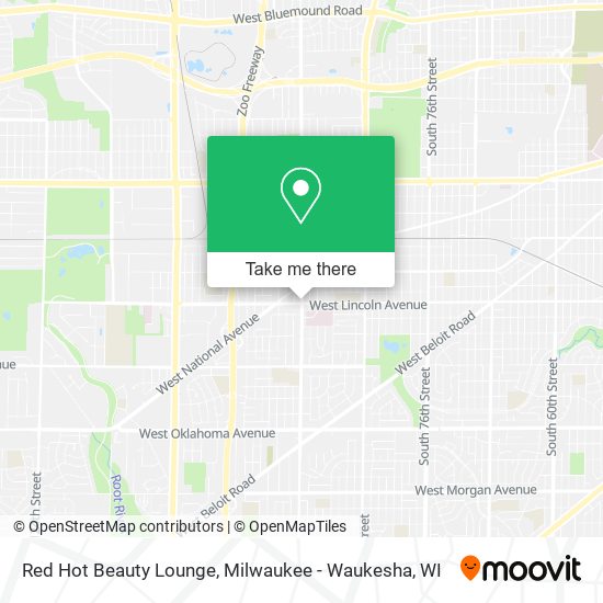 Mapa de Red Hot Beauty Lounge