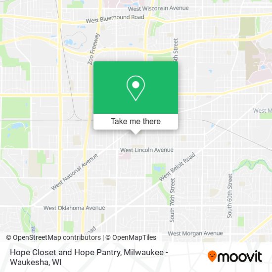 Mapa de Hope Closet and Hope Pantry