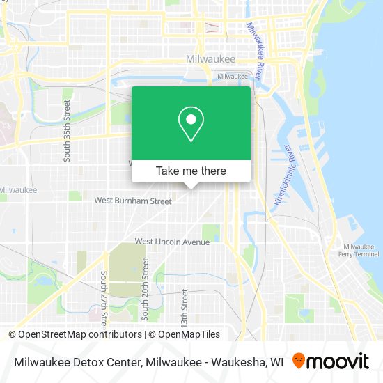 Mapa de Milwaukee Detox Center