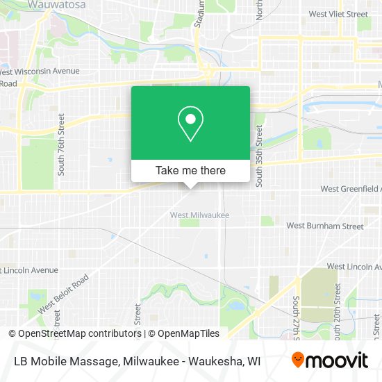 LB Mobile Massage map