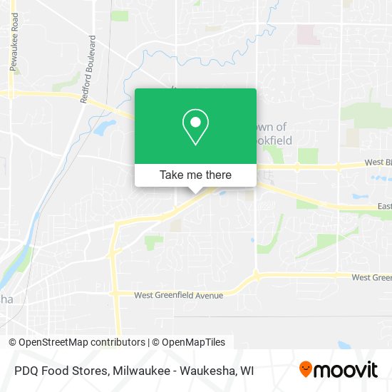 Mapa de PDQ Food Stores