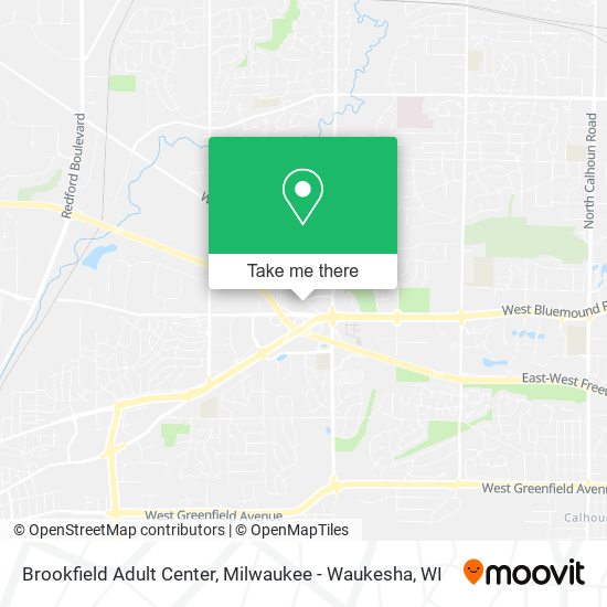 Brookfield Adult Center map