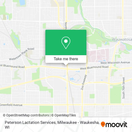 Peterson Lactation Services map