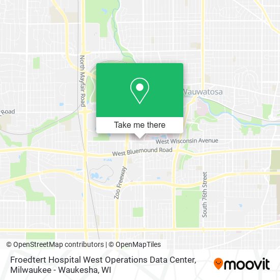 Mapa de Froedtert Hospital West Operations Data Center