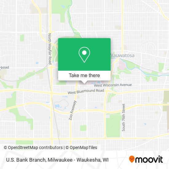 U.S. Bank Branch map