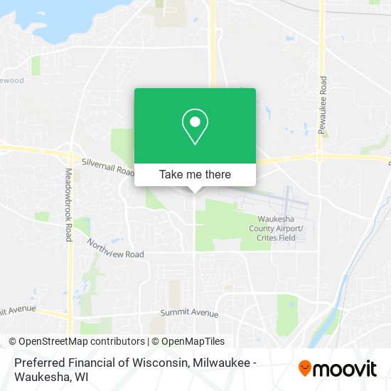 Preferred Financial of Wisconsin map