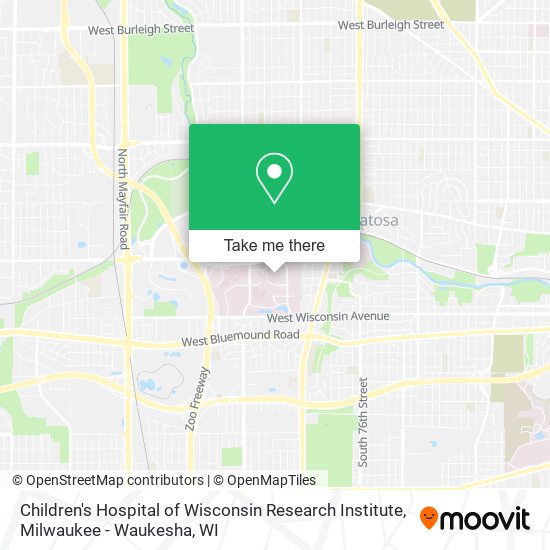 Children's Hospital of Wisconsin Research Institute map