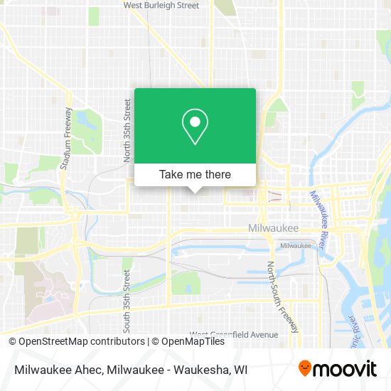 Mapa de Milwaukee Ahec