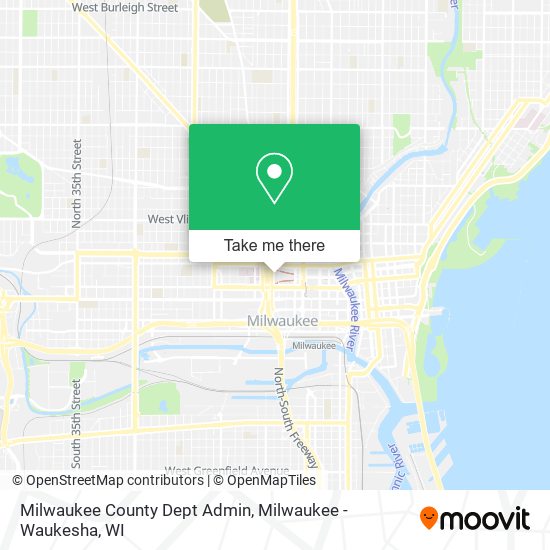 Mapa de Milwaukee County Dept Admin