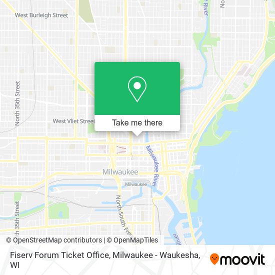 Mapa de Fiserv Forum Ticket Office