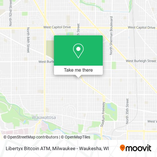 Mapa de Libertyx Bitcoin ATM